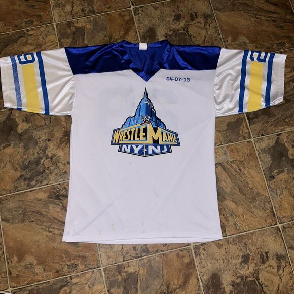 WWE WrestleMania 29 New York New Jersey NY NJ 2013 Football Jersey Size M